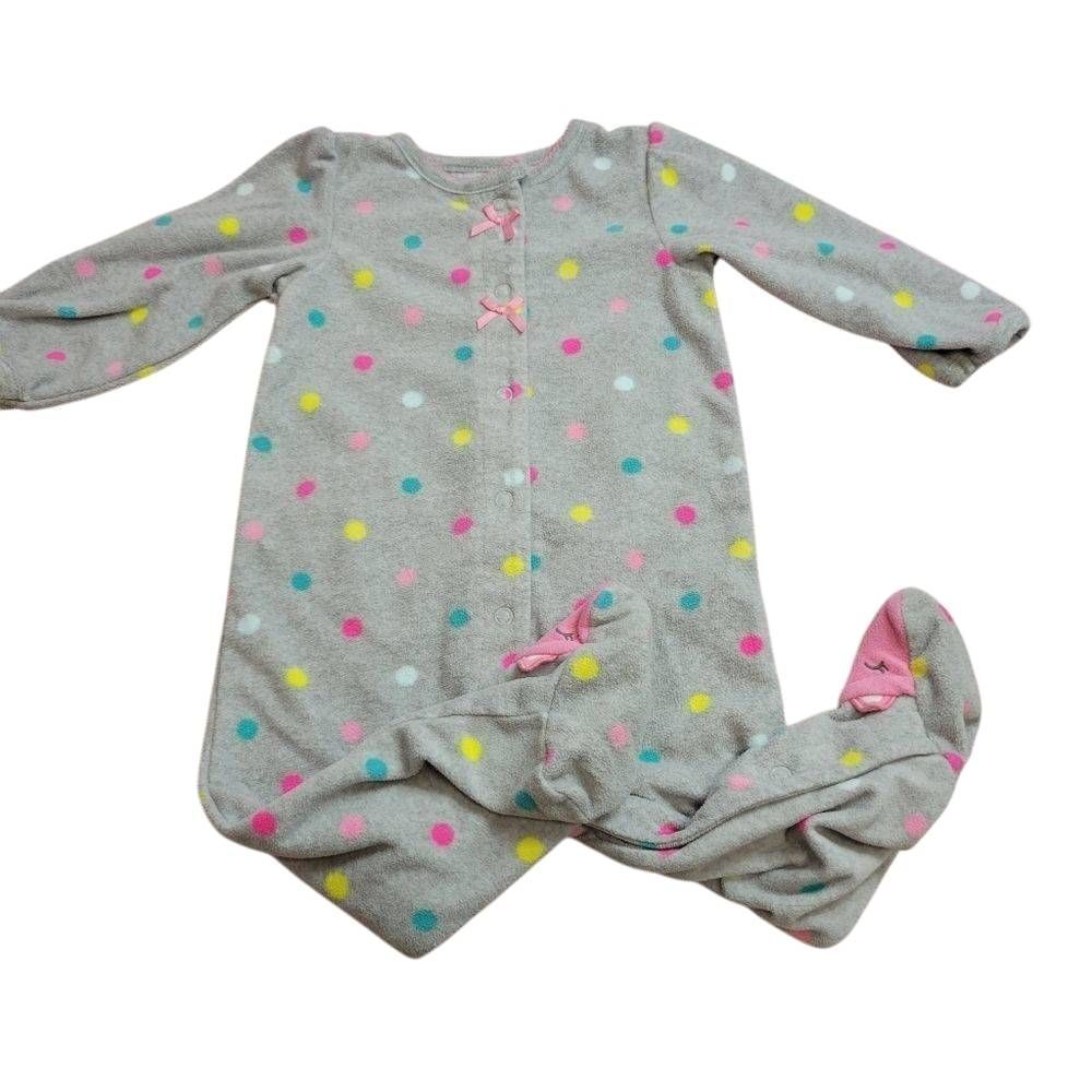 Carter's polka dot footed pajamas 6-9 months